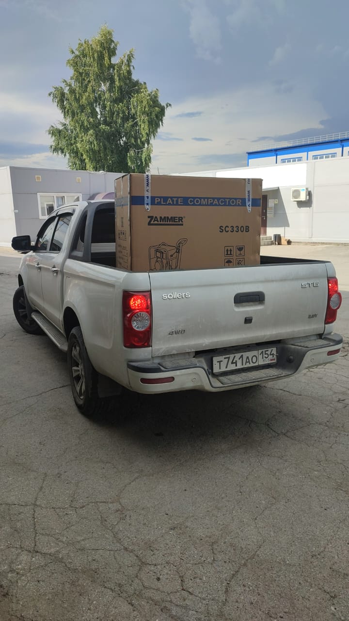 Отгрузка виброплиты Zammer SC330B - H в г. Новосибирск Отгрузка виброплиты Zammer SC330B - H в г. Новосибирск